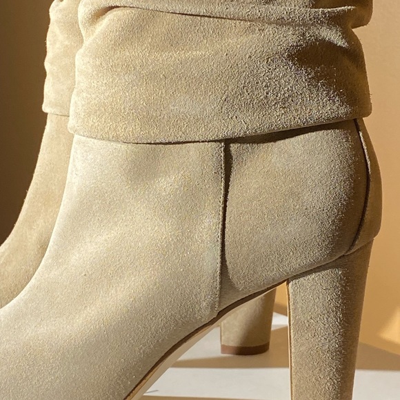 Manolo Blahnik Shushan Suede Scrunch Boots  Hand Made Italy - New in Box - Picture 4 of 6